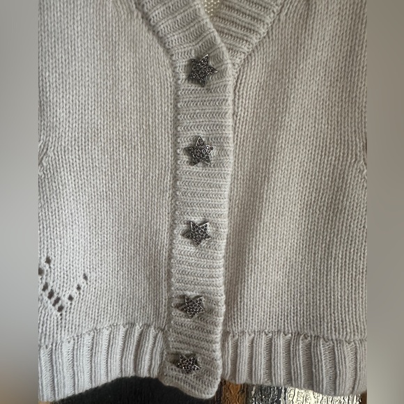 NWT Zadig & Voltaire Betsy Cardigan in Ecru, size small - Picture 7 of 14